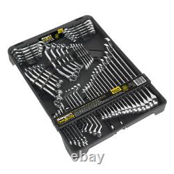 50 Piece Metric Spanner Set Combination Double Ended Offset Stubby Sealey S01084