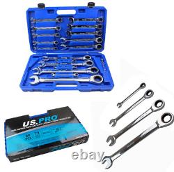 Combination Ratchet Spanner Wrench Set 20 Piece 10mm 32mm US PRO 3236
