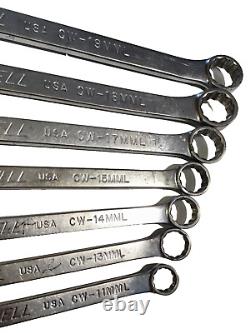Cornwell Tools 7 Piece Metric 12Pt LONG Combination Wrench Set 11-19MM USA Made