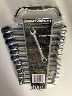 Gearwrench 85597 12 Piece Ratcheting Combination Open End Gear Wrench Set
