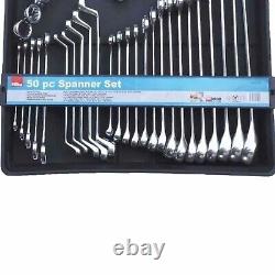 Hilka Spanner Set 50 piece metric combination open ended ring stubby spanners