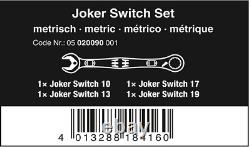 Joker Switch Ratcheting Combination Spanner Set, 4 Piece