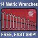 Mac Tools Scm14k 14 Piece Metric Combination Wrench Set Made In Usa Exclnt Cond
