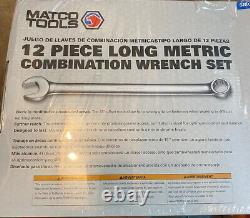 MATCO 12 Piece Metric 12 Point LONG Combination Wrench Set Sealed NEW