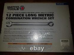 Matco Tools 12 Piece Long Metric Combination Wrench Set