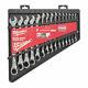 Milwaukee 15 Piece Combination Ratcheting Wrench Set Metric 8 22mm 4932471340