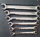 Snap-on Tools 6 Piece Metric Flank Drive Double End Flare Nut Wrench Set 9-21 Mm