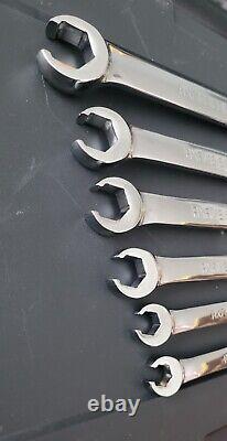 SNAP-ON TOOLS 6 Piece Metric Flank Drive Double End Flare Nut Wrench Set 9-21 mm