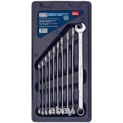 Sealey 10 Piece Extra Long Combination Spanner Set Metric