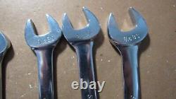 Snap On 7 Piece British Standard Whitworth Combination Wrench Set Excellent