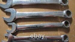 Snap On 7 Piece British Standard Whitworth Combination Wrench Set Excellent