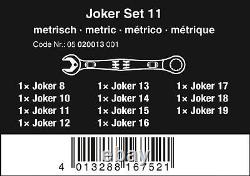 Wera Joker Combination Ratchet Spanner Metric 11 Piece Set 05020013001